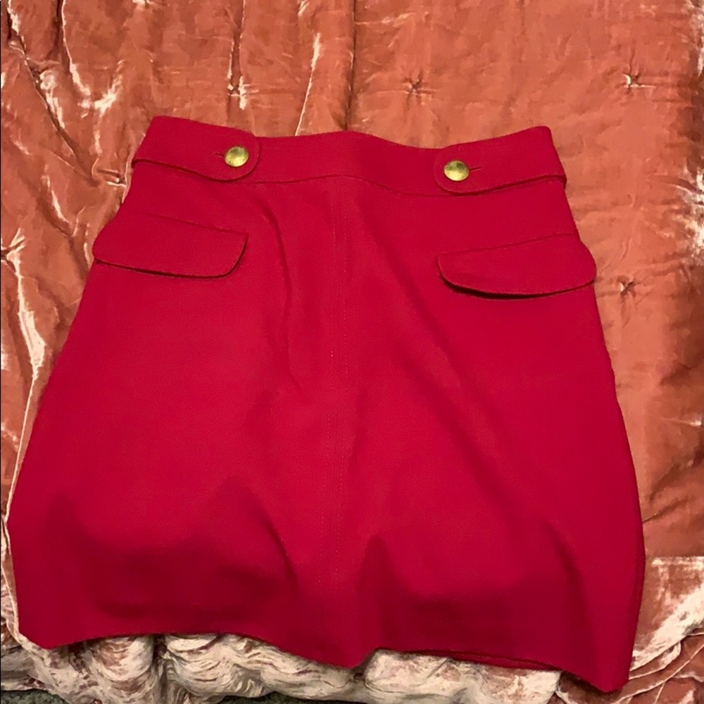 Brooks Brothers red skirt